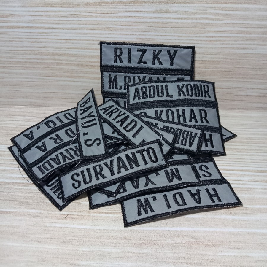 Bordir Nama Rompi Satpam Rompi Security