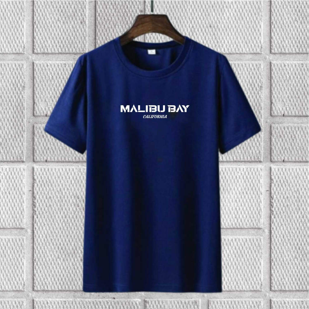 Atasan Kaos Pria Wanita Unisex Katun ALL SIZE Tshirt Cowok Oblong Cewek Unisex Malibu 101🇮🇩