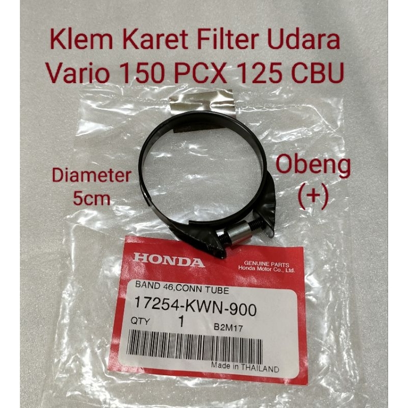 Klem Karet Filter Udara Vario 150 PCX 125 CBU Original 17254 KWN 900