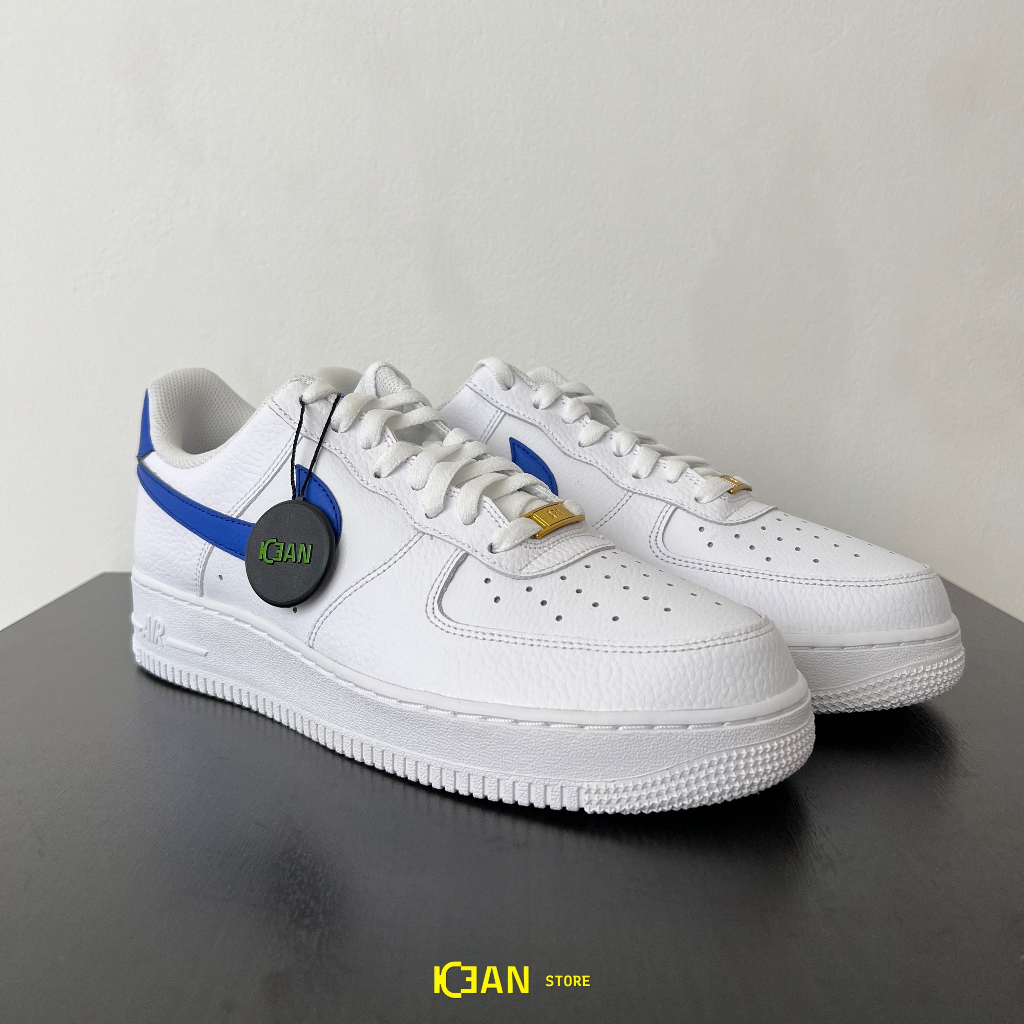 Nike Air Force 1 Low White Royal Blue 100% Authentic