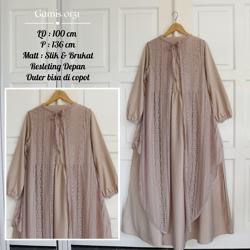 Gamis Kondangan/ Dress Pesta Brukat Kode 0131