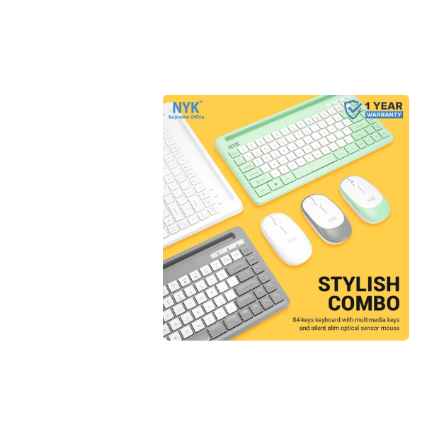Keyboard Mouse Dual Mode NYK K50 Wireless/Bluetooth Stand
