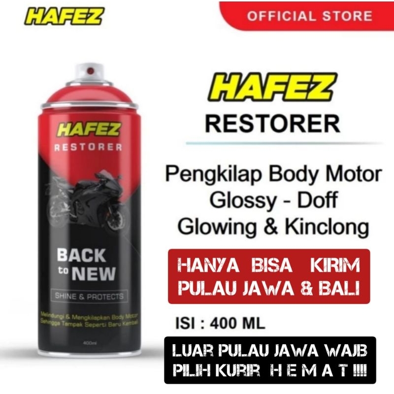 HAFEZ RESTORER Pengkilap & Penghitam Body Motor Mobil
