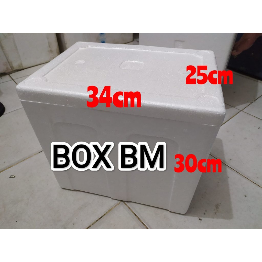 Box styrofoam BM 34x25x30 cm