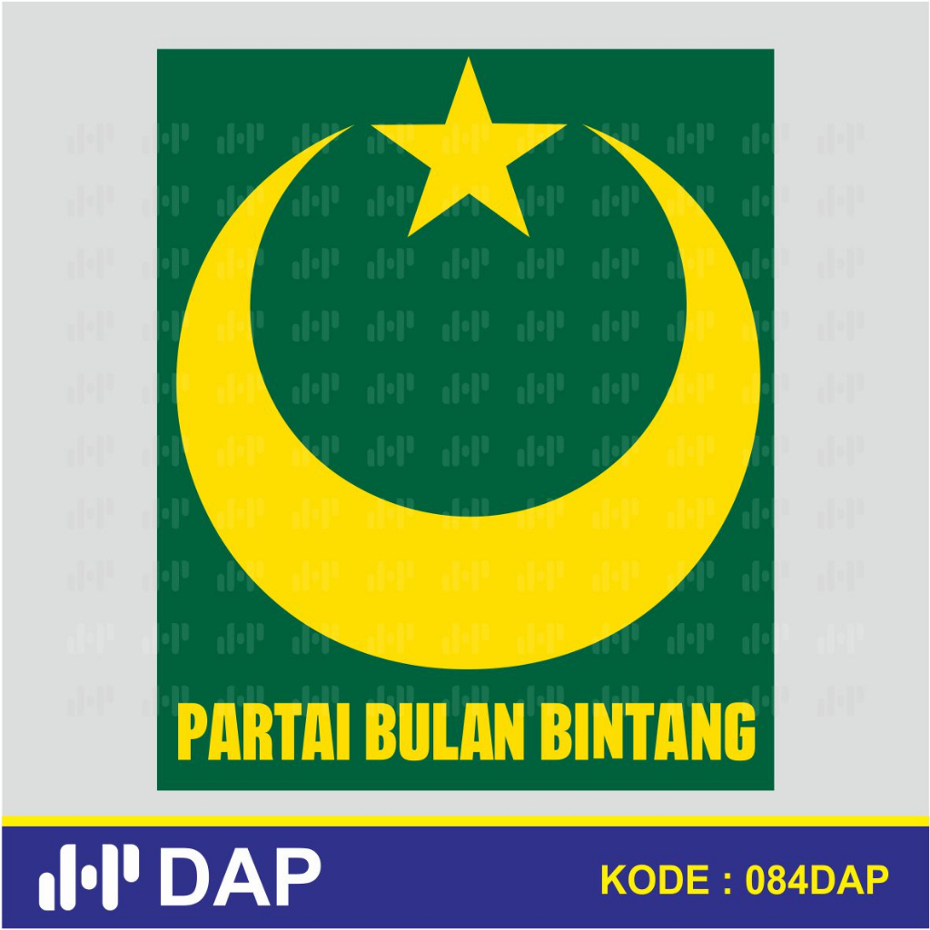 

084 - STIKER PARTAI BULAN BINTANG - VYNIL - TERBAIK