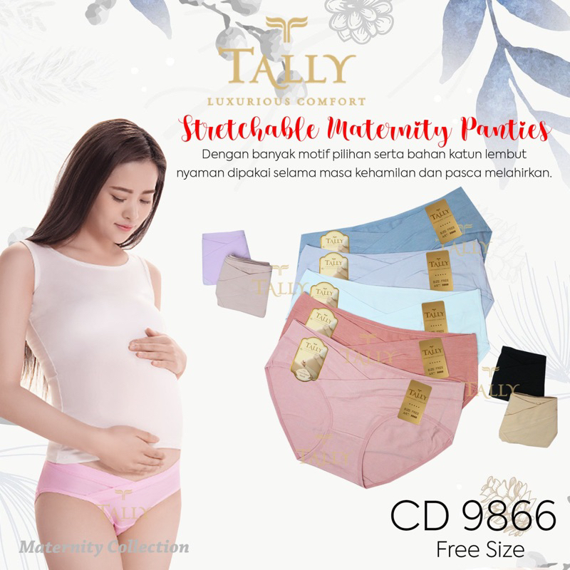 TALLY CD CELANA DALAM HAMIL HIPSTER TALLY 9866 I | MINI CUT SEPINGGUL | FREE SIZE fit xxl