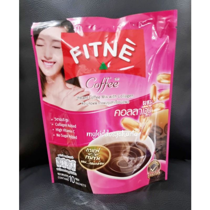 

FITNE Coffee : Instant Mix Coffee with Collagen 10 sachets