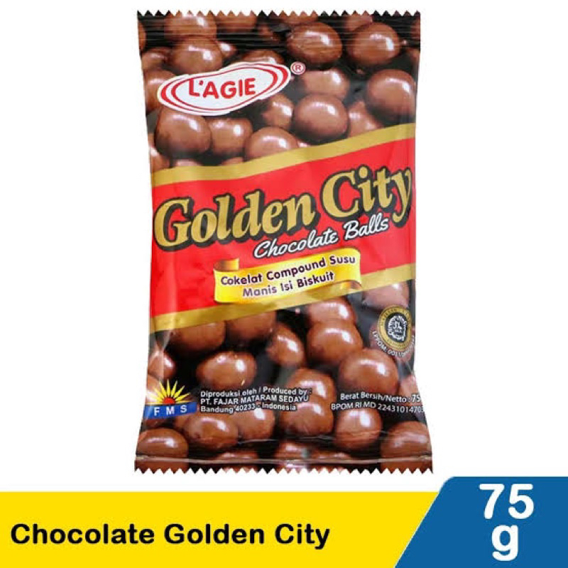 

Lagie Golden City Chocolate Ball 75gr