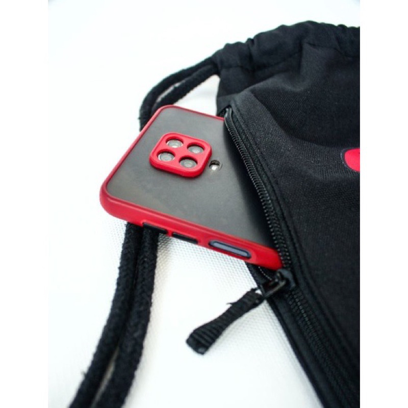 RFD - TERMURAH - Tas Serut Metal Waterproof Unisex ukuran 44cm x 34cm - ToteBag bahan Kanvas Kondura - Tas Sekolah - Tas Serut Futsal Olahraga