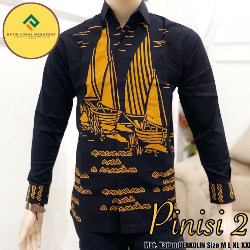 Batik Phinisi Lontara - Batik Lontara Makassar