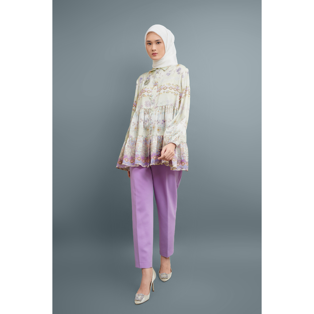Nada Puspita - ASHMEERA TIERED SHIRT- PURPLE