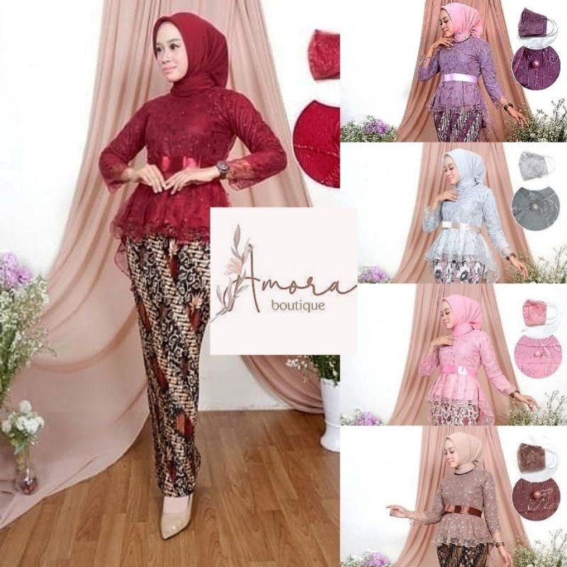 (Dijamin Realpict) SETELAN KEBAYA AURORA PITA SATIN REALPICT TERLARIS > KEBAYA MODERN / KEBAYA REMAJ