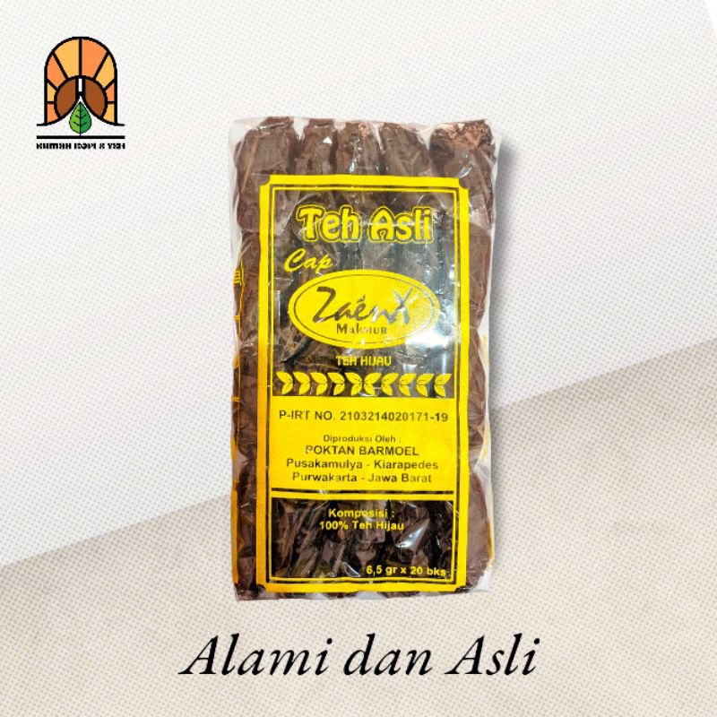 

Teh Hijau Tubruk Asli Cap Za'enx Makmur isi 10 bks