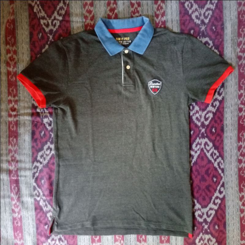 POLO KAOS POLO ABU BIRU ISTIMEWA