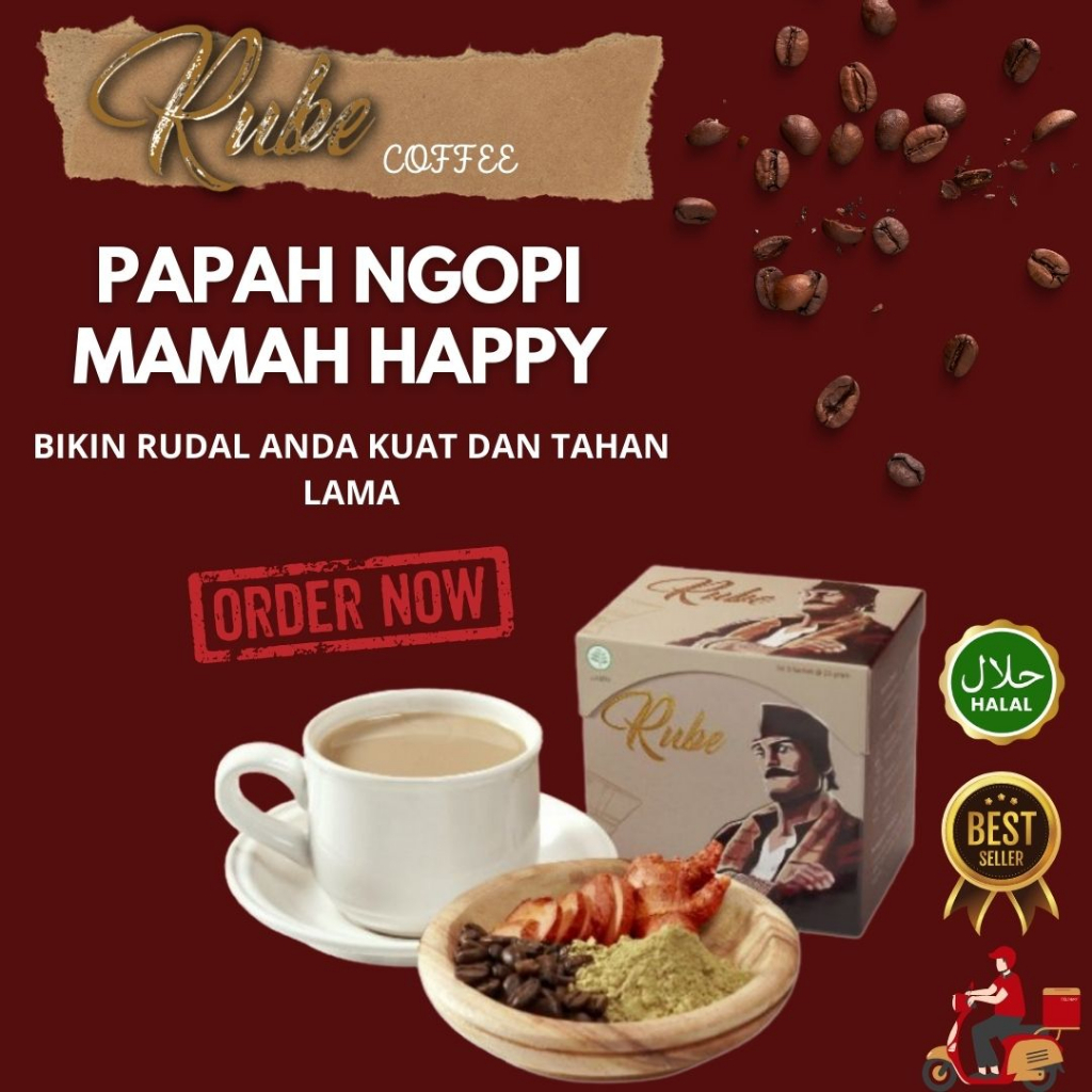 Kopi Rube - Kopi Pria Dewasa Tahan Lama - Kopi Stamina Pria Kuat Tahan Lama Herbal - Penambah Stamin