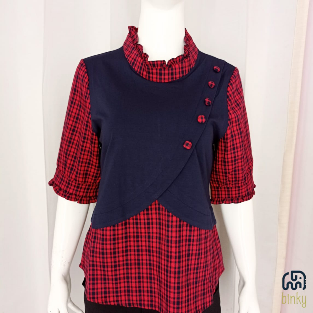 Blouse wanita '' Adeera '' M impor Hongkong