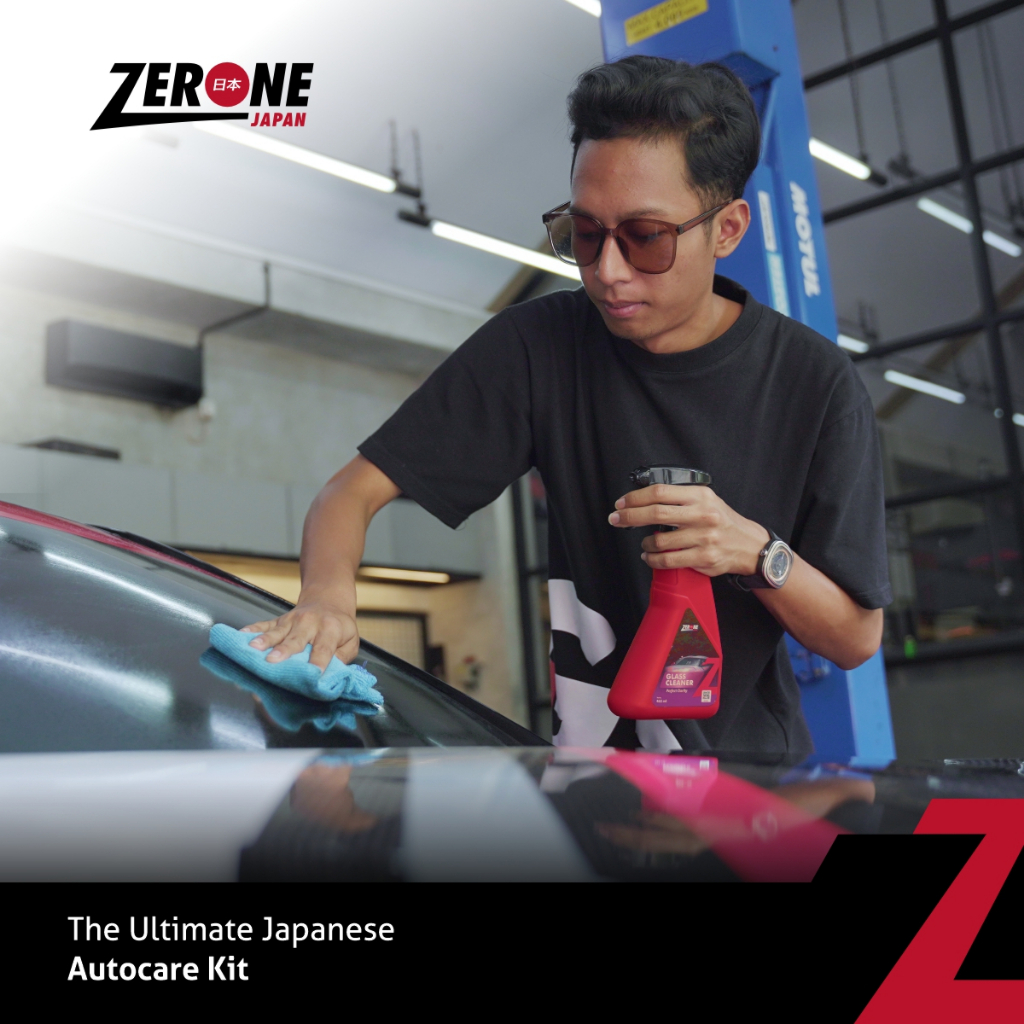 Zerone Japan Glass Super Cleaner 465 ML Penghilang Noda Jamur pada Body Kaca Mobil