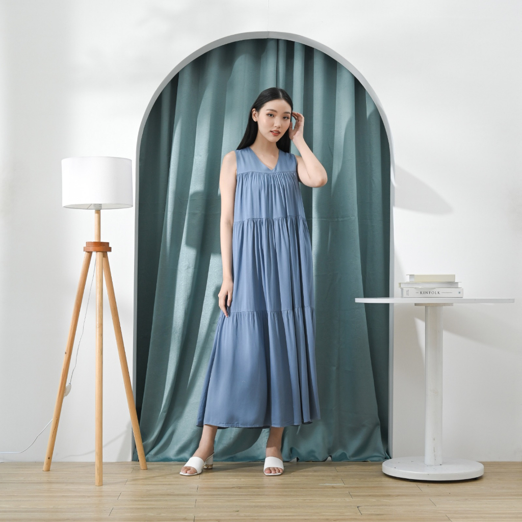 V1118 Naila Dress / Longdress wanita / Terusan panjang / Dress wanita