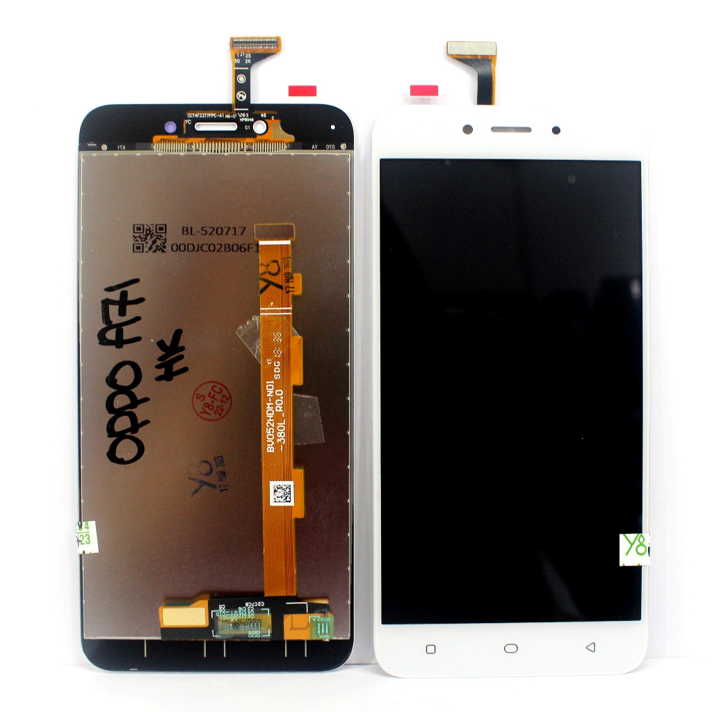 LCD LAYAR GAMBAR OP A71 BIG GLASS + TS_ PUTIH IN5 = CPH1717 CPH1801 A71K BTR BLP641