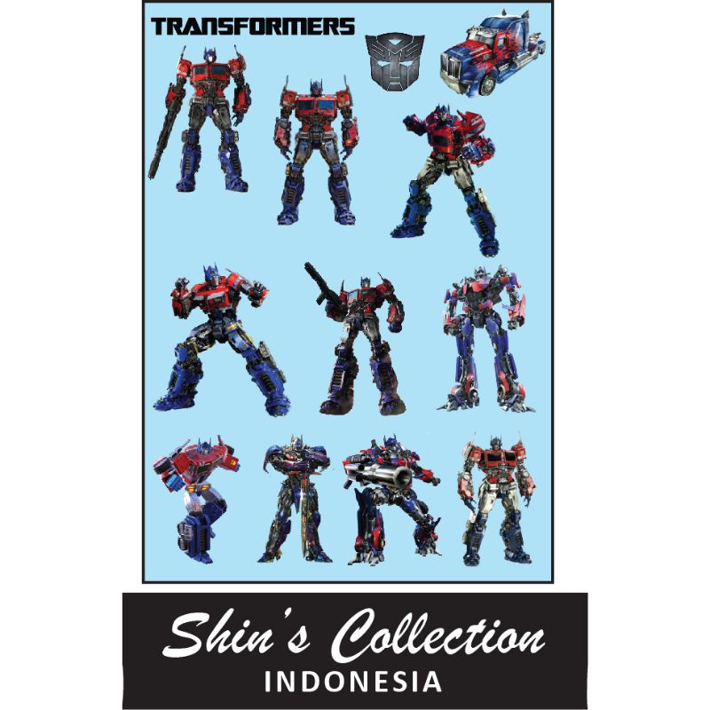 

Sticker stiker murah anti air Optimus Prime Transformers