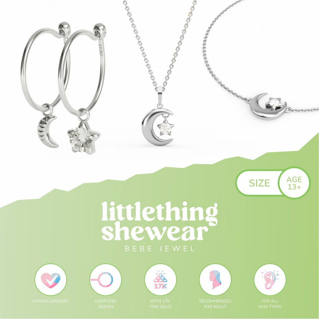 Set Perhiasan Littlethingshewear Najma Series (Anting, Gelang, Kalung Dewasa)