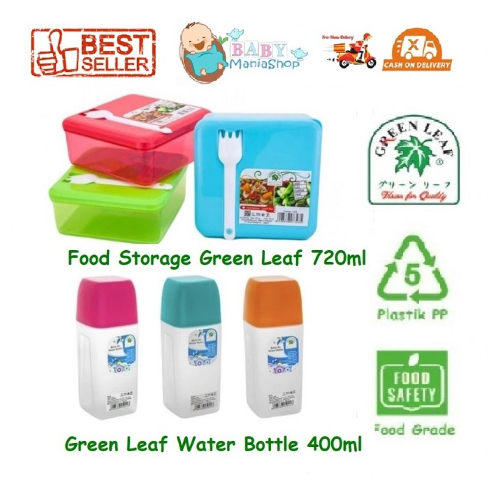 Food Storage Green Leaf Florimel 7323 720ml Water Bottle 5024 Forest