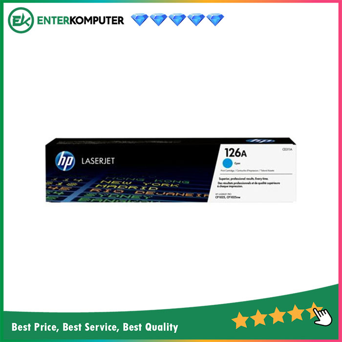 HP Toner 126A Cyan (CE311) For HP Color LaserJet CP1025, CP1025NW