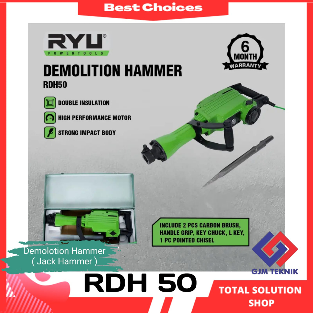 Demolition hammer RDH 50 Ryu - Jack Hammer Ryu - Murah