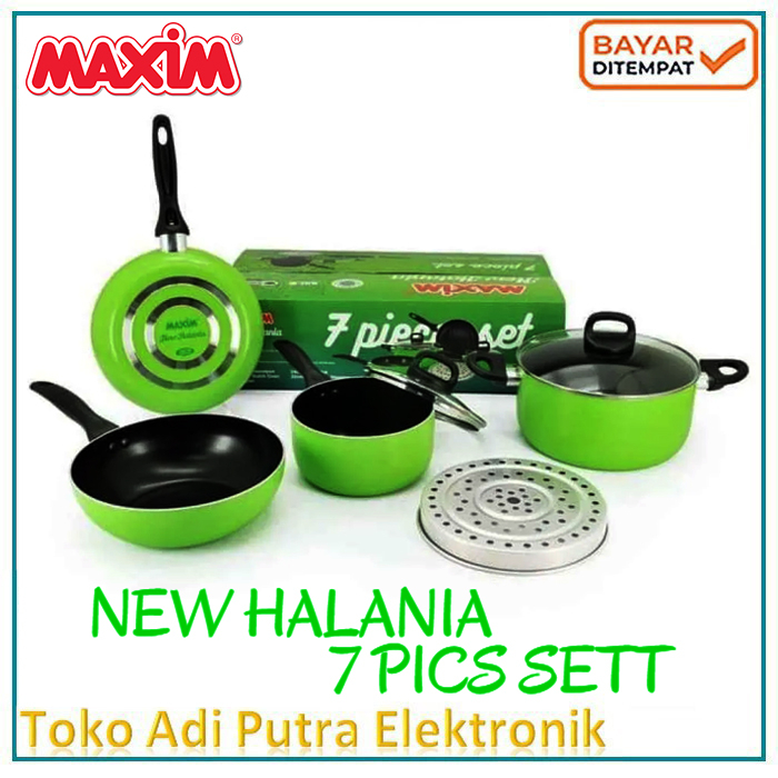 Maxim Panci Set Teflon New Halania Set 7 Piece Set Free Packing EXSTRA Aman