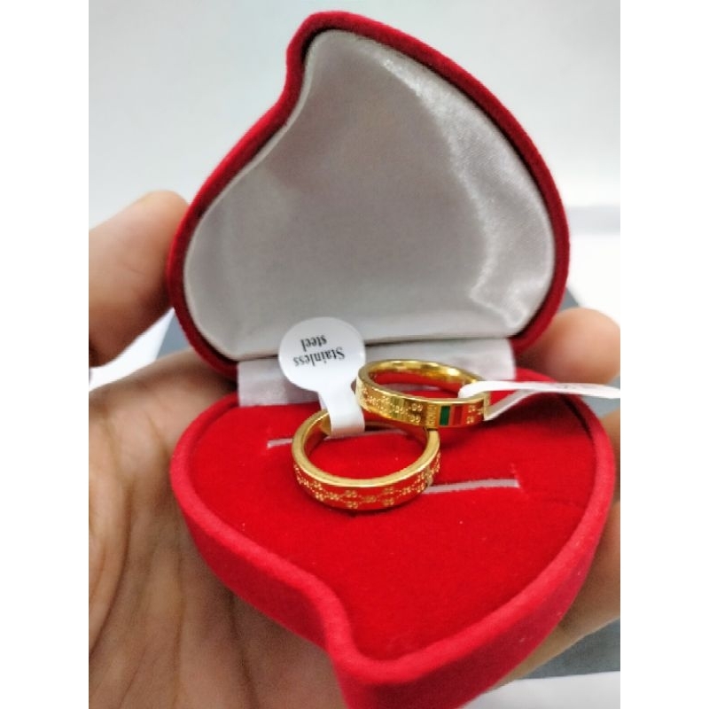 Cincin couple Isi 2pcs cincin tunangan/jadian