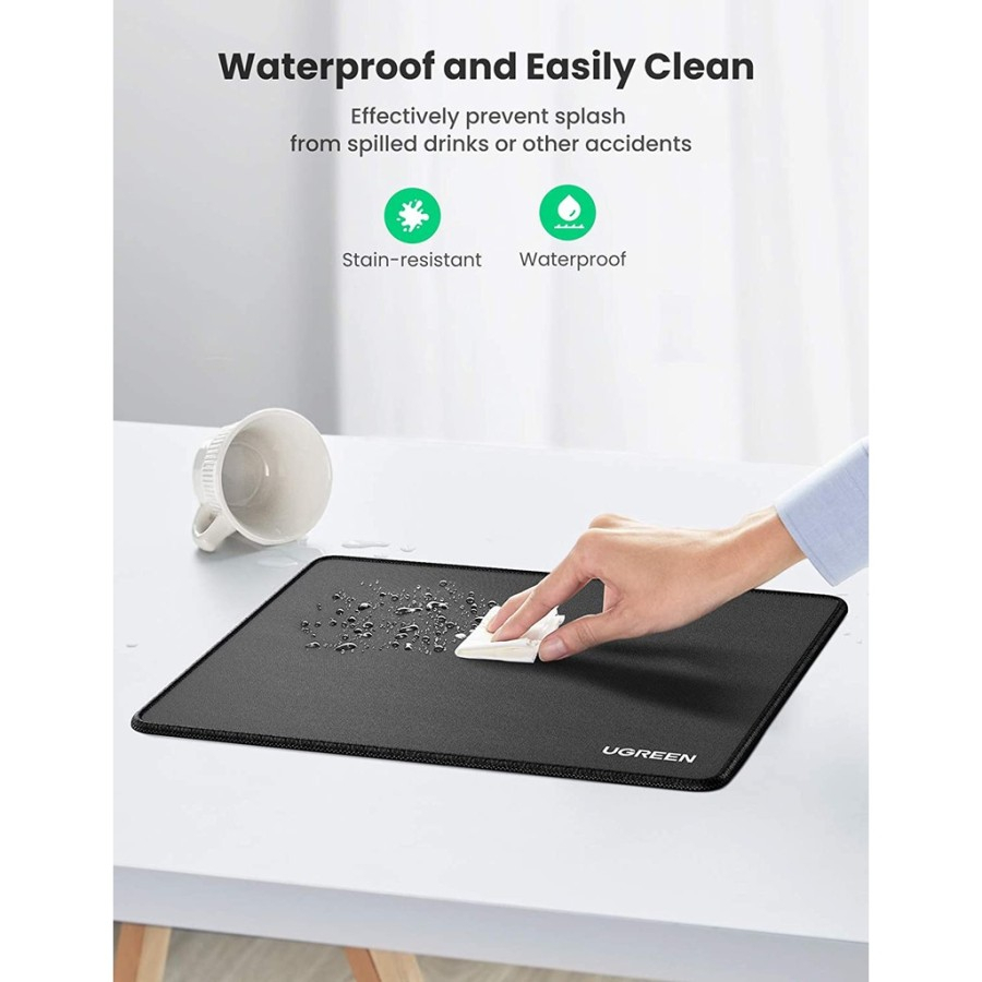 UGREEN ORIGINAL Mouse Pad Classic Gaming Anti Slip Size L 800X400X4MM Waterproof Rubber Mat Water Proof Karet Ori Smooth Rough