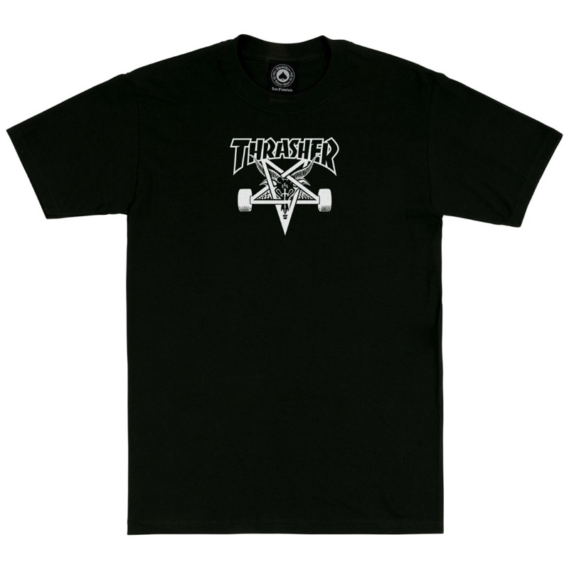 DISKON GILA  Thrasher SkateGoat T-Shirt - Black