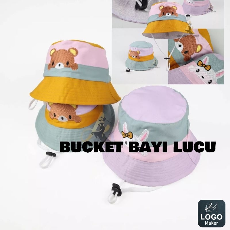 topi bucket anak tiga warna bucket bayi terbaru topi bucket anak
