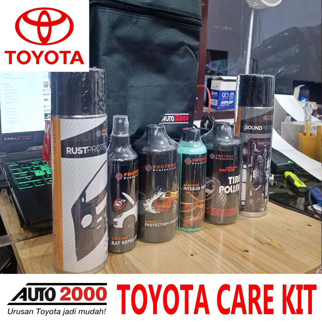 Car Care Kit Protera Toyota Auto 2000 Shampoo Wax Nanotech Coating