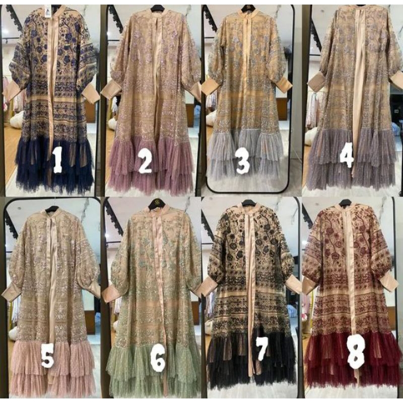 abaya brokat mewah