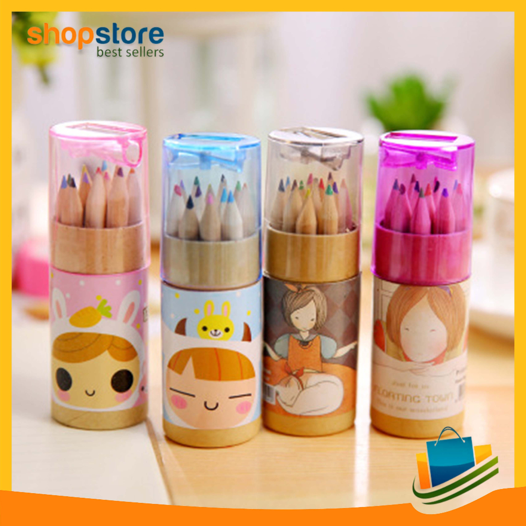 

Pensil Warna Set 12 Warna Import Pensil Warna Dan Peraut COD 223
