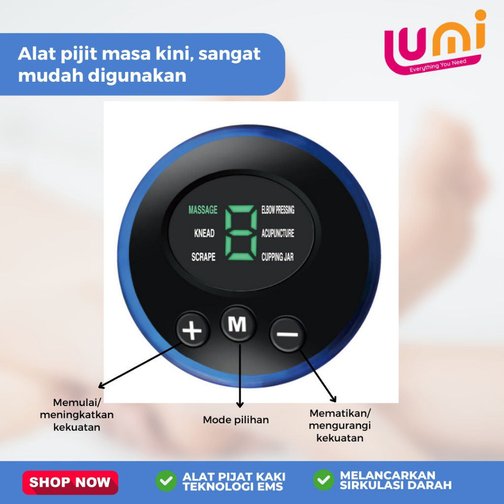 Alat Pemijat Portable Elektrik EMS Foot Massager Kaki Karpet Tikar Pijat Akupuntur Pengisian Meningkatkan Sirkulasi Darah Mengalirkan Listrik Terapi