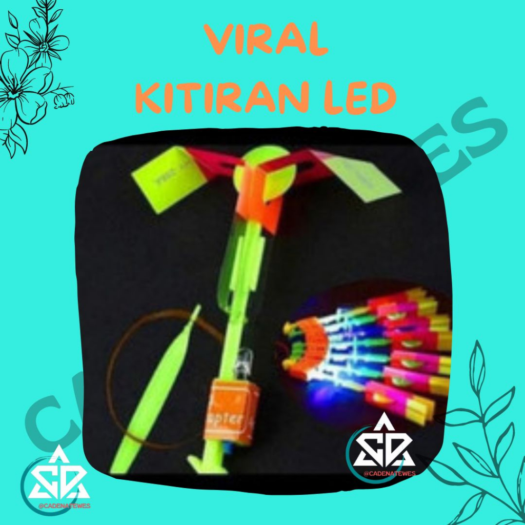 ✞TERMURAH✞ Ketapel Lampu led Ketepel Pelontar baling baling slepetan kitiran Panah Lampu Nyala terba