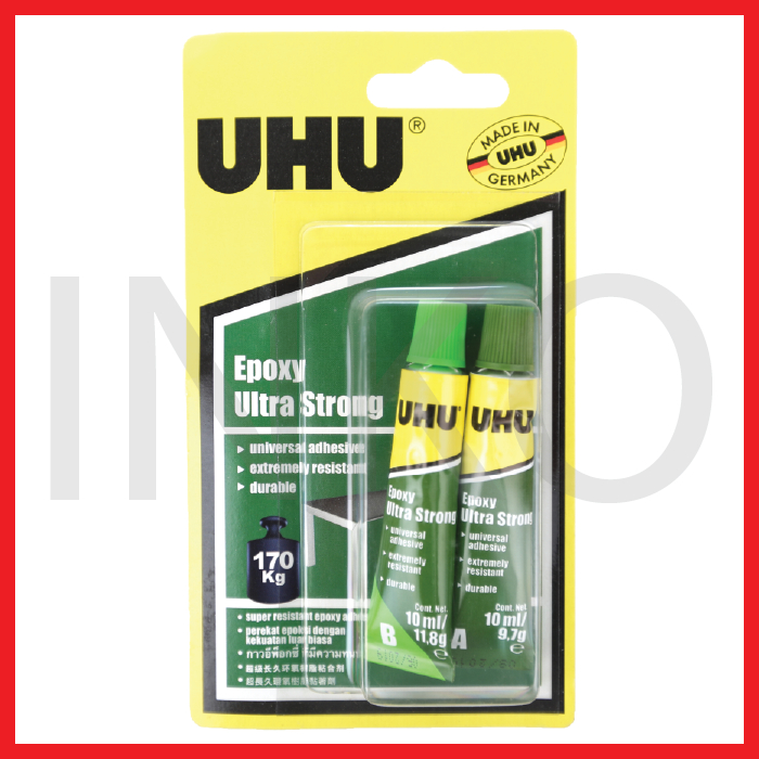

UHU HOUSEHOLD EPOXY ULTRA STRONG 2X10ML