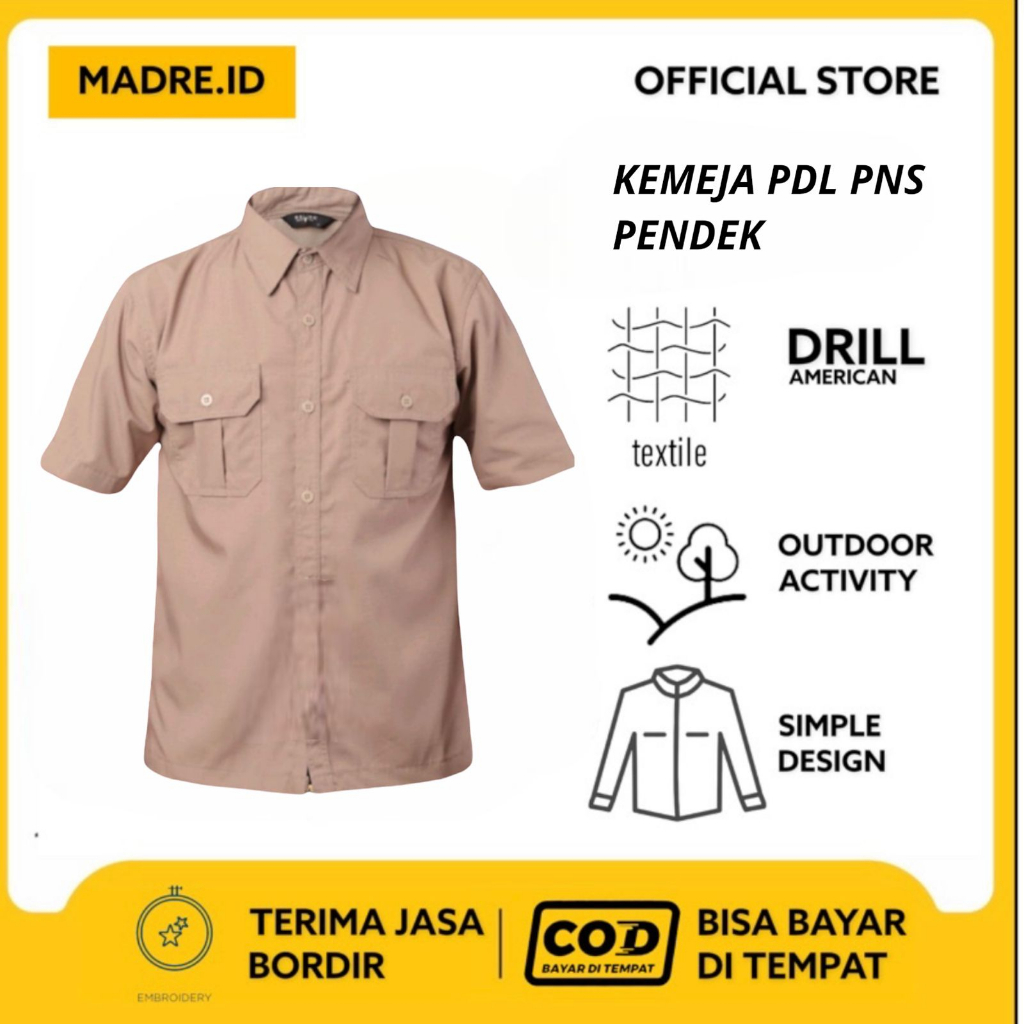 Kemeja PDL / Adventure / Downhill / Berburu Lengan Pendek