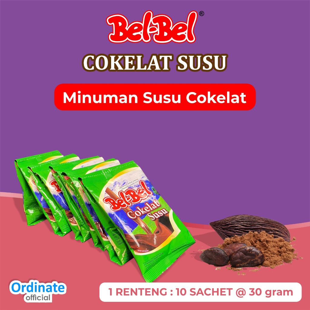 

Belbel Coklat Susu | 10 Sachet | 300 Gr | BPOM