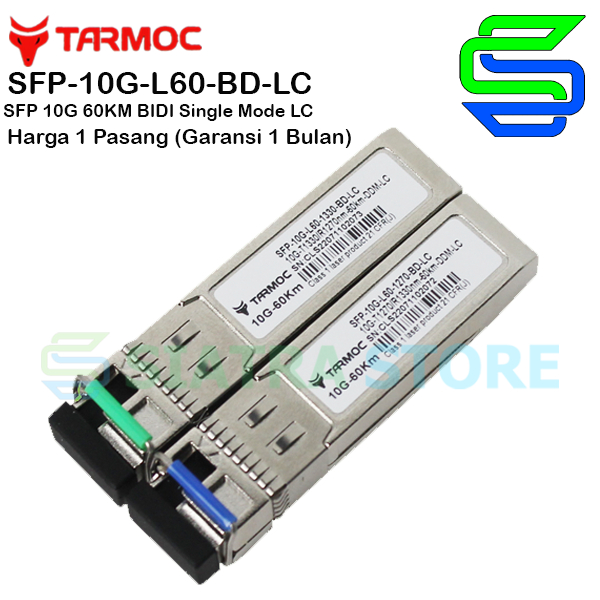 Tarmoc SFP-10G-L60-BD-LC | SFP+ 10G BiDi 60KM SM LC | SFP+ 10G 60KM LC