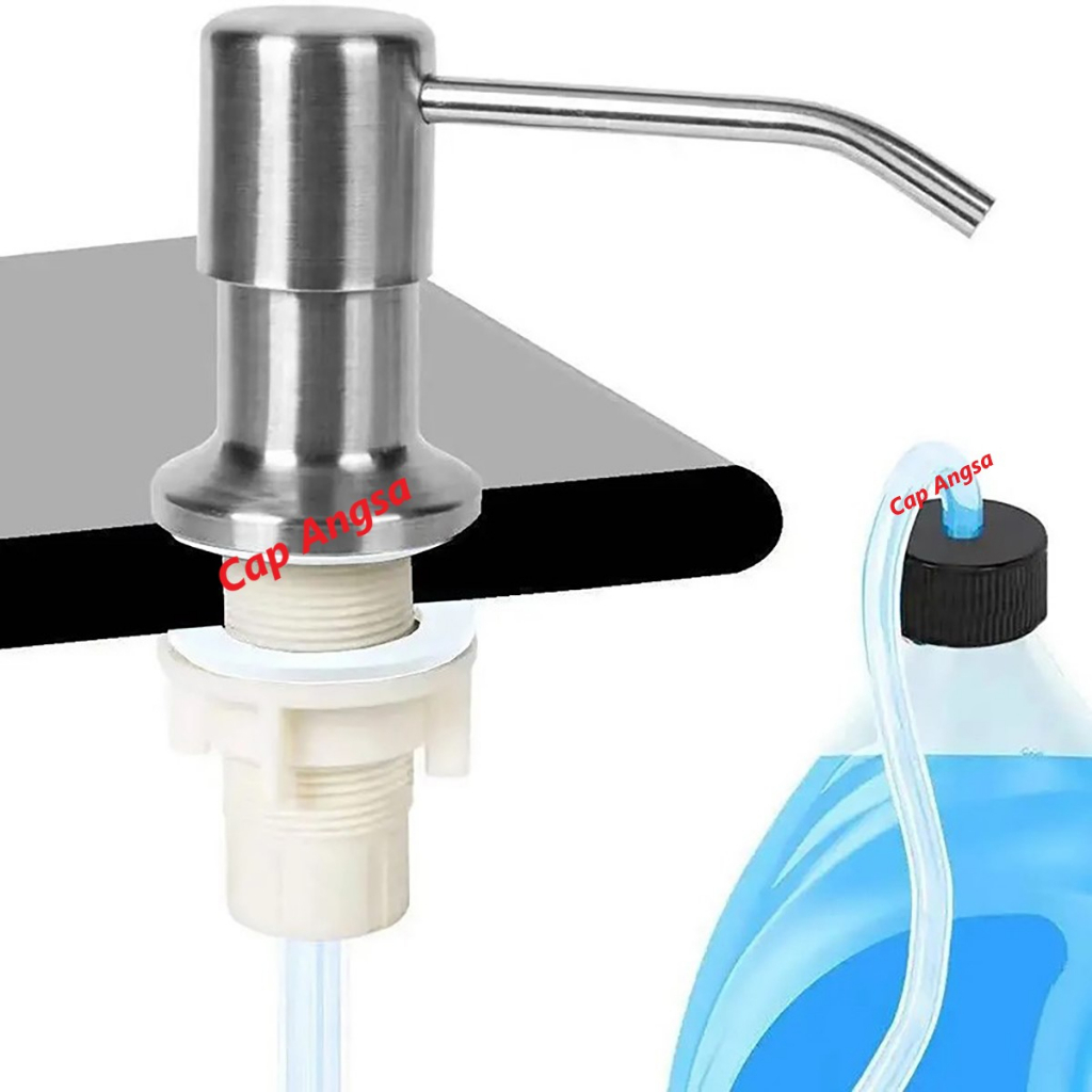 TEMPAT SABUN CAIR TANAM DISHWASHING LIQUID DISPENSER PUMP 350 500 DIRECT SOAP BOTTLE KITCHEN SINK