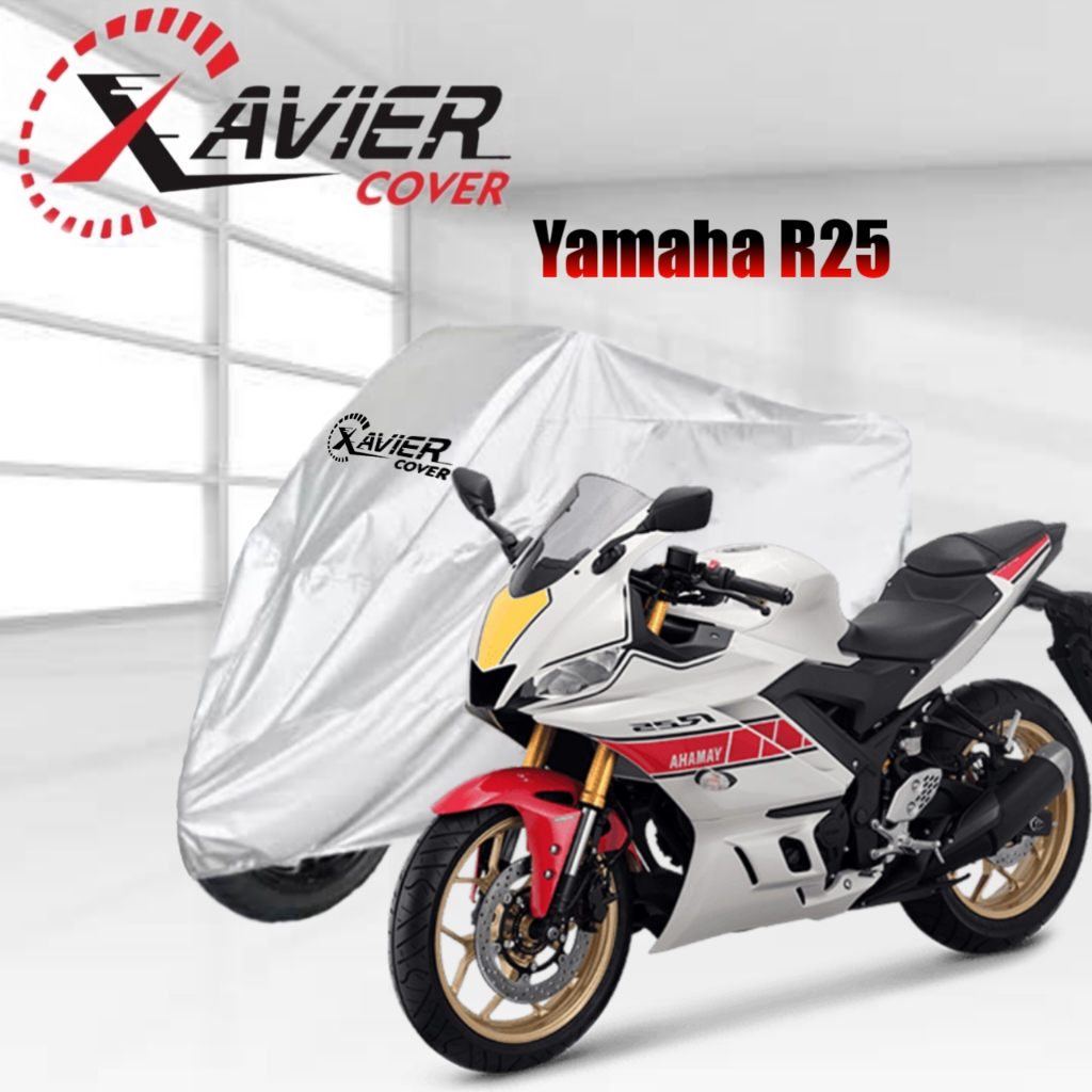 Cover / Sarung Motor Yamaha R25 Cover Motor SILVER Waterproof