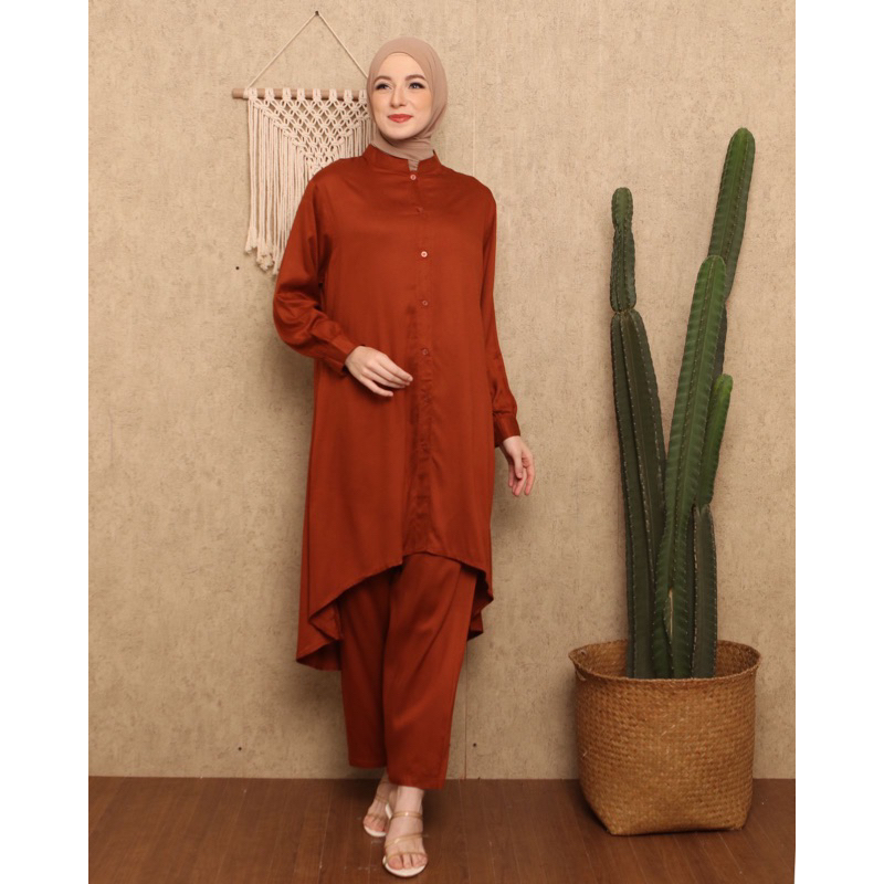 ONE SET/STELAN LONG TUNIK JUMBO LD 120