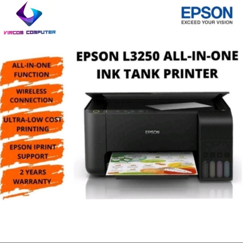 Printer Epson L3250 Print Scan Copy Wifi