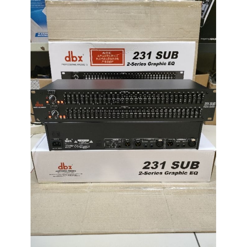 EQUALIZER DBX 231 SUB + OUTPUT SUBWOOFER / DBX 231 SUB OUTPUT SULUBWOOFER GRADE A