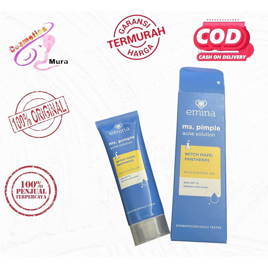 [ harga promo ] kemasan baru // emina Ms pimple moisturizer - moisturizer wajah khusus berjerawat dan beruntusa emina ms pimple