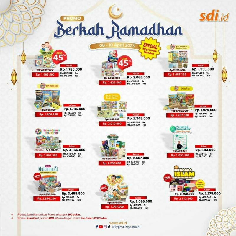 PROMO RAMADHAN 2023  WAHANA BERMAIN ANAK CERDAS (WBAC) SYGMA DAYA INSANI