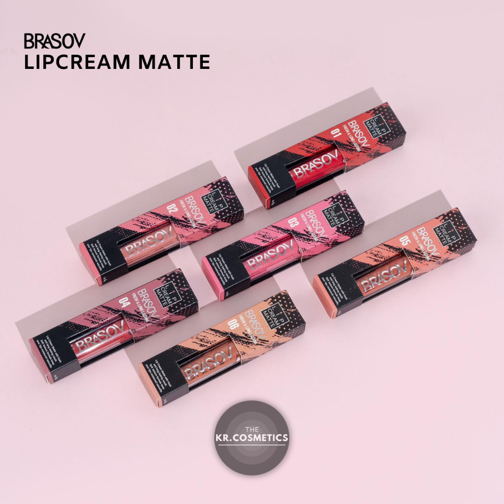 BRASOV Lipcream Matte fresh long lasting 6 gr